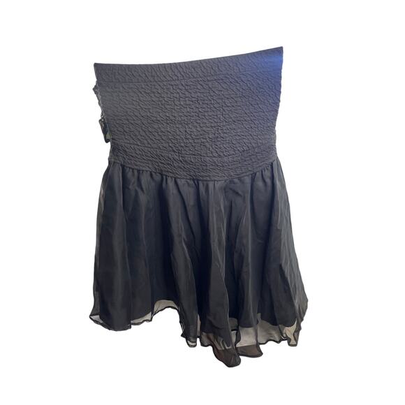 Vintage Exit 1 U.S.A Black Convertible Tube Top or Skirt Boho Chic Size Large - Picture 4 of 6